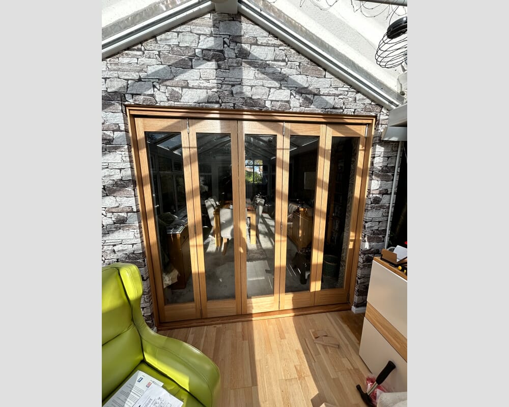 1915x2060x133mm Pref. Oak P10 Roomfold Grande (2+1)